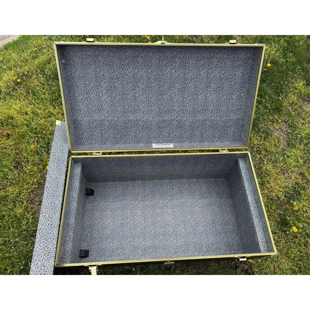 VTG Wheeled Travel Trunk 2 level, Rolling Steamer Chest Handles, Loc31"*16"*12"